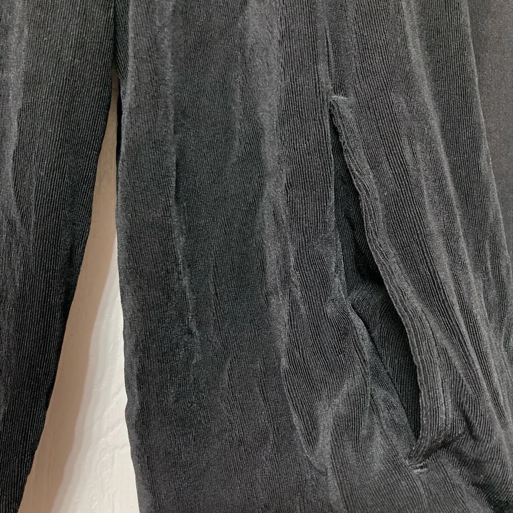 Chico’s Travelers 3 Women’s Slinky Black Open Front Cardigan XL Layer Minimalist